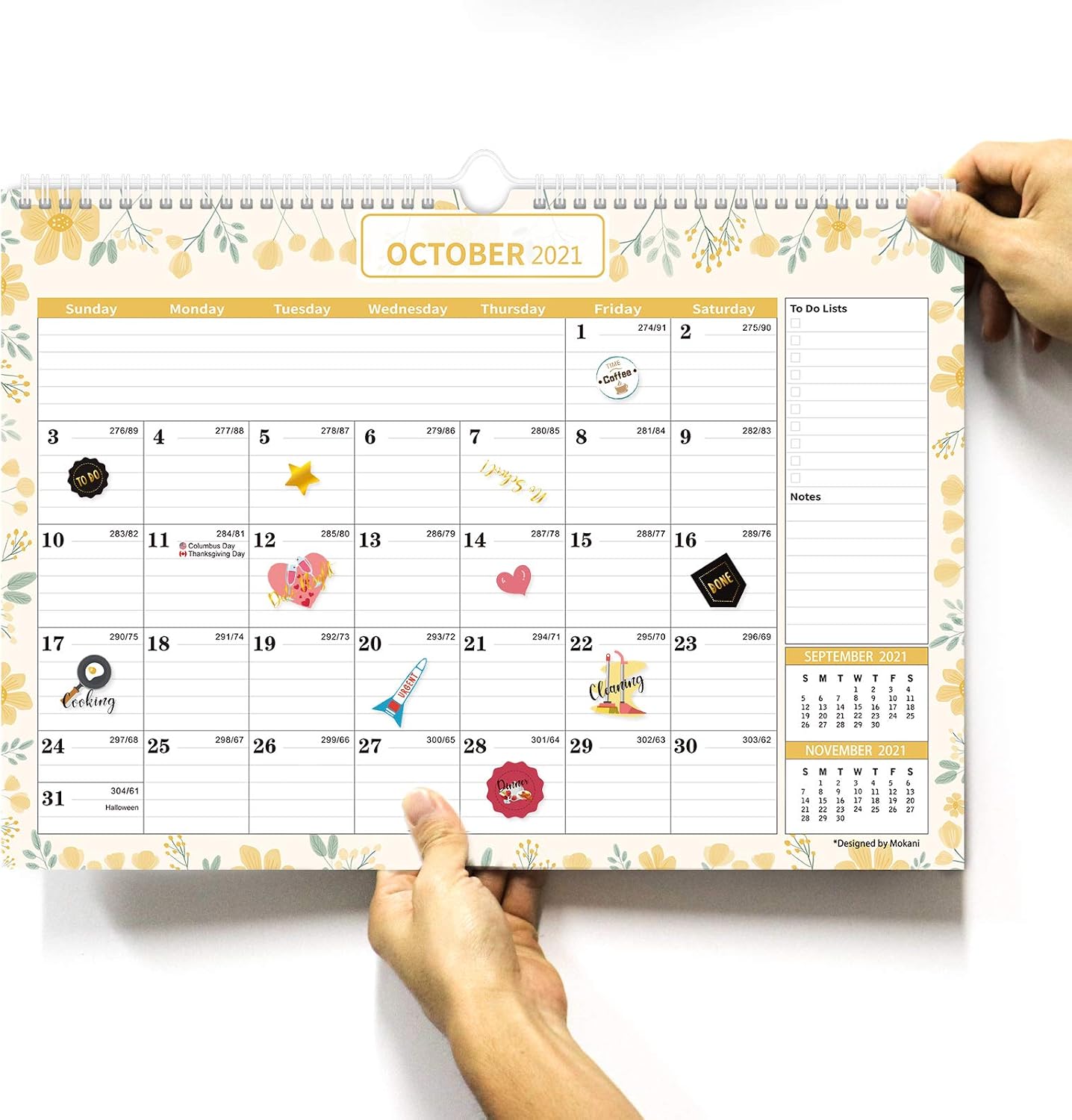 Mokani Gold Foil Planner Stickers, 1150+ Cute Colorful Stickers (21 Sheets) for Calendar Planner, Journal - Image 5