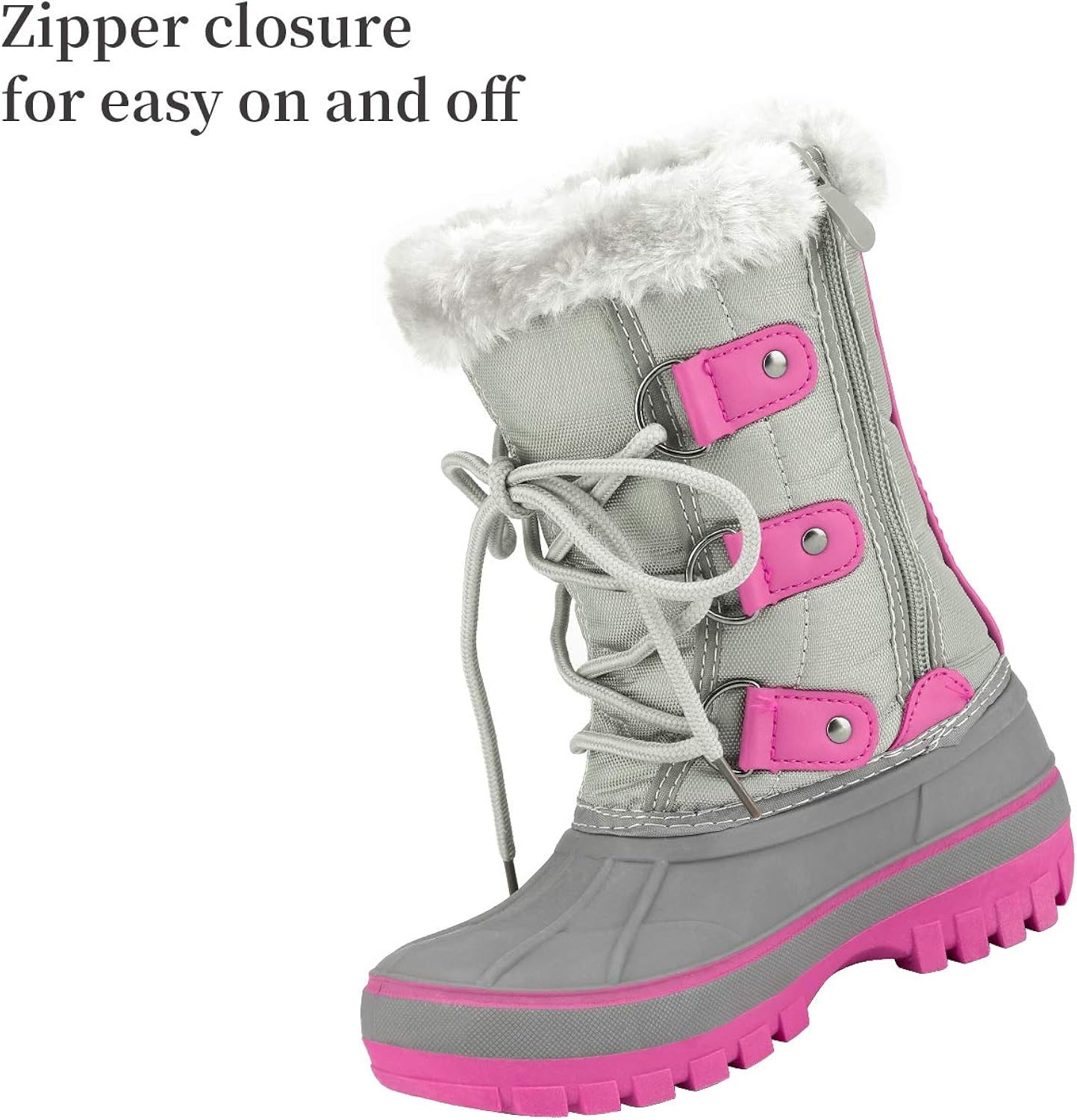  | DREAM PAIRS Boys & Girls Faux Fur-Lined Ankle Winter Snow Boots | Snow Boots