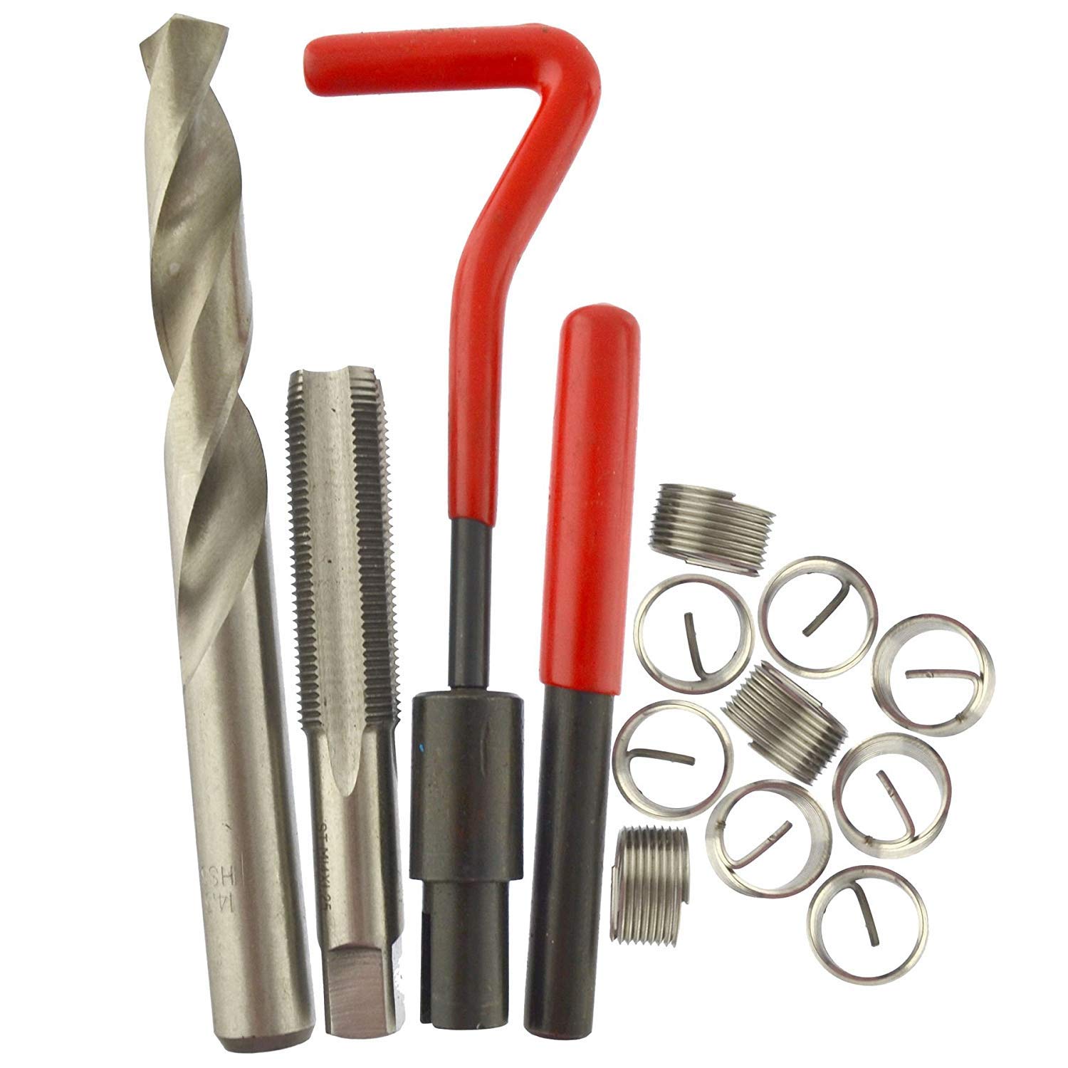 M14 x 1.25mm Thread repair kit / helicoil 15pc set damaged thread AN050