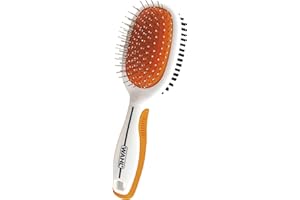 Wahl Premium Pet Double Sided Pin Bristle Brush with Patented Stacked Pin Design for Dogs - Removes Loose Hair & Stimulates the Skin while Creating a Soft Coat Shine - Model 858501