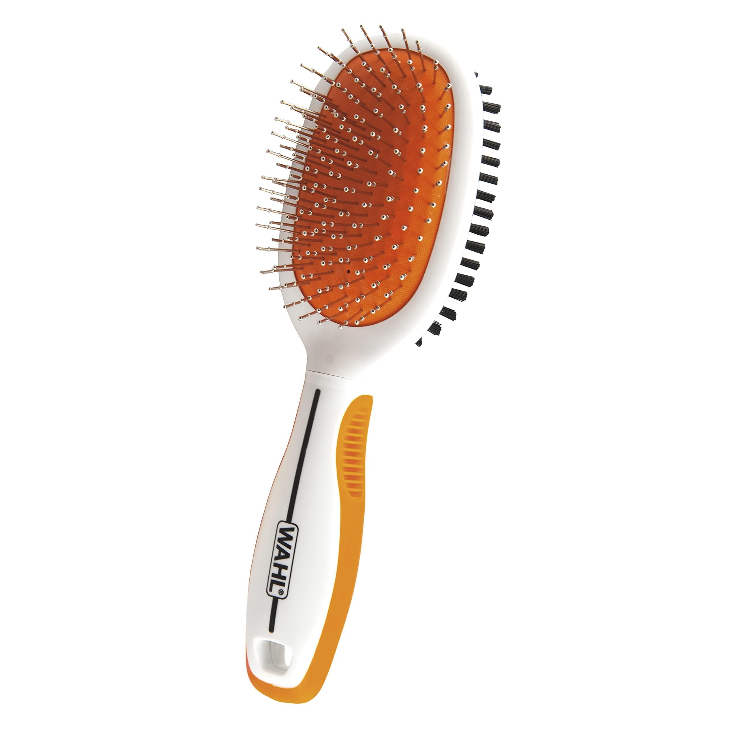 Photo 1 of Wahl Premium Pet Double Sided Pin Bristle Brush with Patented Stacked Pin Design for Dogs - Removes Loose Hair & Stimulates the Skin while Creating a Soft Coat Shine - Model 858501