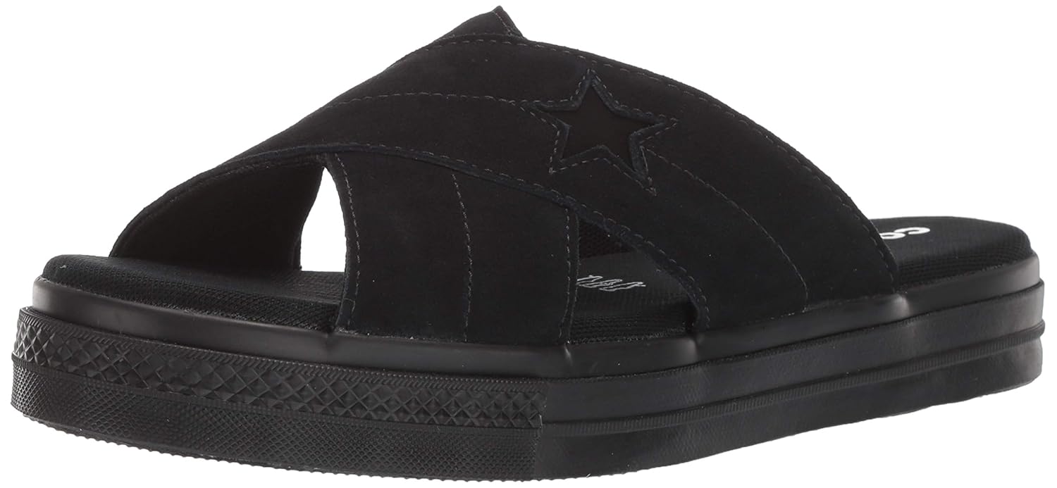 converse slides black