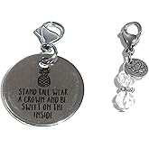 Hidden Hollow Beads Build Your Own Bracelet, Clip On Charm, Bag, Purse, Handbag, Message, Inspiration, Keychain, Zipper Pull, Necklaces, Jewelry