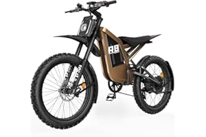 Flydone Electric Dirt Bike for Adults, 𝟰𝟬𝟬𝟬𝗪 𝗣𝗲𝗮𝗸 Motor, 56 km/h Max Speed, 104+ km Range, 19" Fat Tires, Hydraulic 