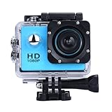 Vemont Cámara Deportiva 1080P HD Impermeable 30M Pantalla de 2.0 Lente de Gran Angular de 120 Grados Multiples Accesorios para Deportes y Actividades, Buceo, Nadar, Correr, Ciclismo, etc.