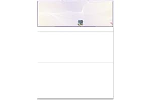 EZ Checks Premium High Security Check Paper with Hologram & 20 Security Features | 500 Sheets (Purple/Yellow, Check at Top)