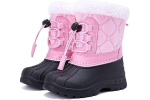 BMCiTYBM Toddler Snow Boots Boys Girls Little Kids Winter Shoes Cold Weather Outdoor Lightweight (Toddler/Little Kids)
