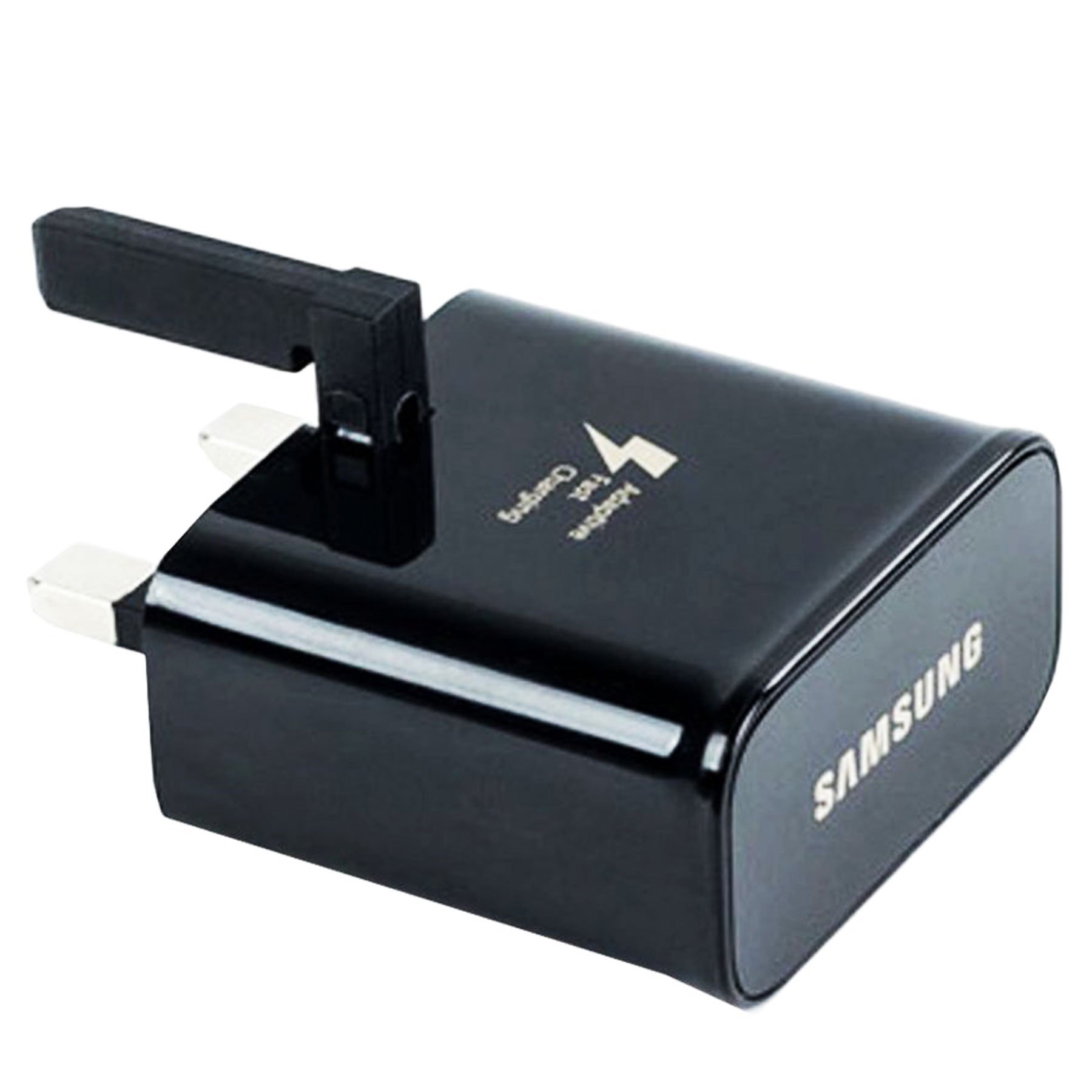 Samsung Fast Adaptive Mains UK For Galaxy S8, S8+, A3(2017), A5(2017), A7(2017) A8 (2018) and Compatible to All Other Samsung USB Type C Devices (Galaxy S8 Active, Black Mains (ONLY) EP-TA20UBE)