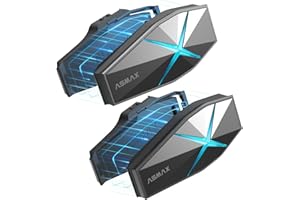 ASMAX F1 Motorcycle Bluetooth Headset with Smart Voice Control, 10 Riders Mesh Helmet Communication Systems, Noise Cancellati