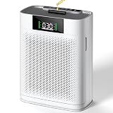 Air Purifier for Large Room up to 2300 Sq Ft, Honeyuan Air Purifiers for Pets, with PM 2.5 Display Air Quality Sensor, Aromatherapy, Child Lock, ZY3866G, off White