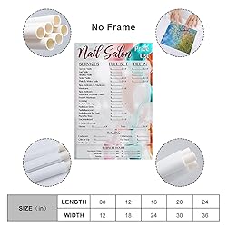 JBBGO Nail Price List Poster for Beauty Salon