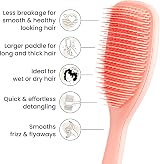 Tangle Teezer Large Ultimate Detangler Peach Glow - Wet & Dry Detangling Brush view 4