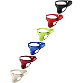 iKingsky Men's Shining Thong Underwear Soft Stretch T-back Mens Underwear Sexy Low Rise Under Panties