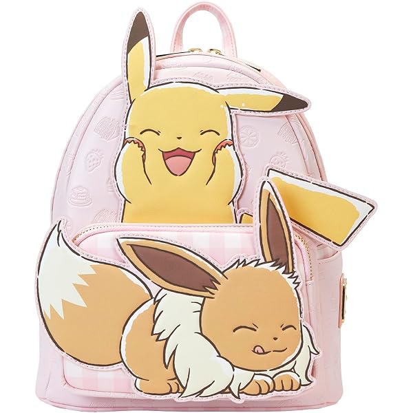 Loungefly Pokemon Eeveelutions Tattoos Print Womens Shoulder Bag Handbag Purse Clothing, Shoes & Accessories