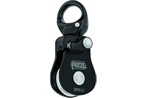PETZL Unisex Spin L1 Simple Pulley with Very High Output with Walker