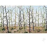 Woods Edge Trees Bare 3'' to 3.5'' HO-scale 14/pk