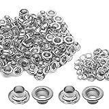 Litoexpe 5MM Grommets Eyelets 200 Pcs, Self Backing