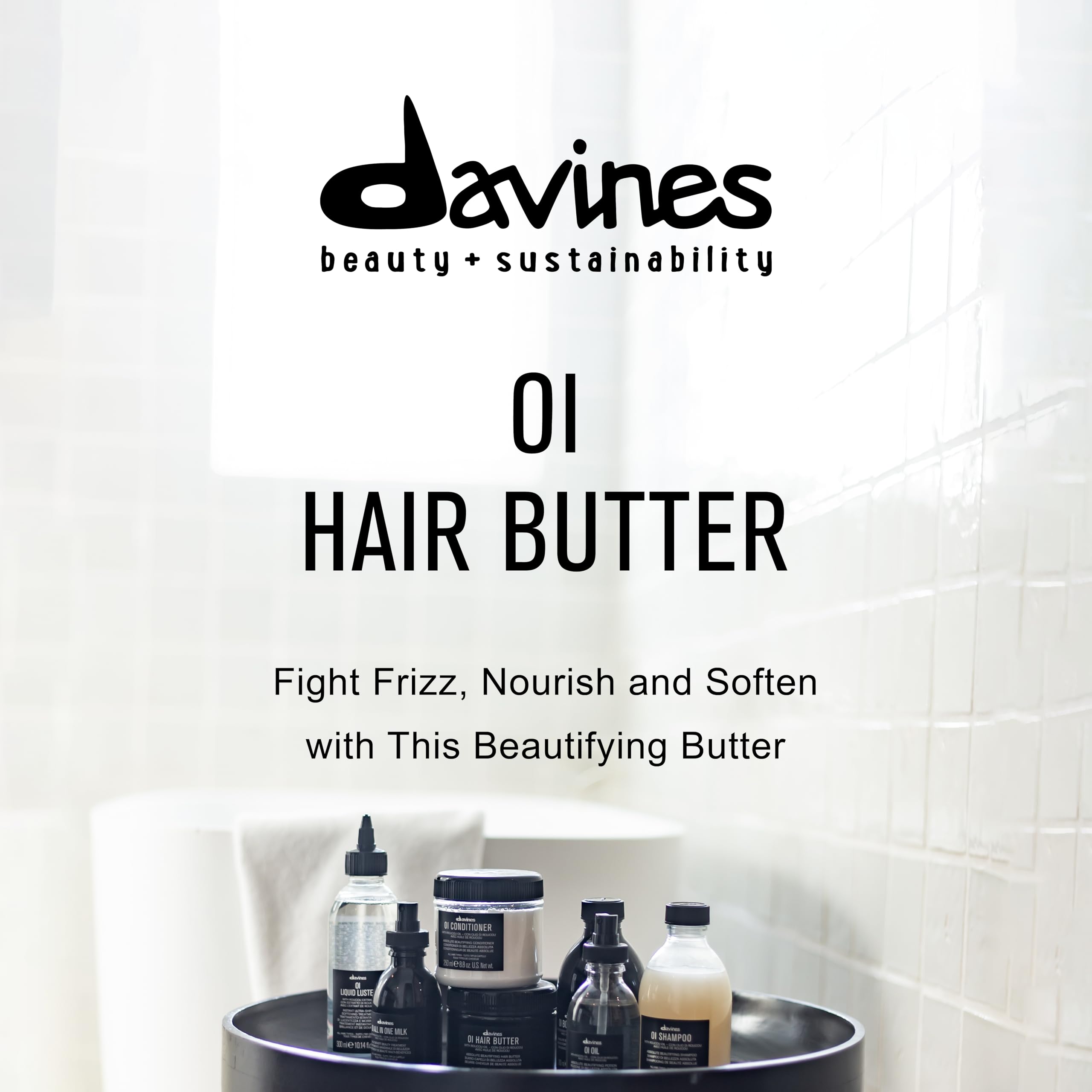 Davines OI Hair Butter, Nourish And Hydrate, Gently Moisturize And Control Frizz