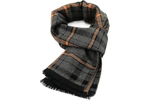 Mens Scarf Winter Warm Plaid Scarves Classical long scarf for Winter Autumn