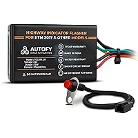 Autofy TOCSIN 2.0 Plug & Play Highway Indicator Flasher For KTM Bikes With 1 YEAR WARRANTY - Indicator Blinker Hazard Flasher Module (40 Patterns)