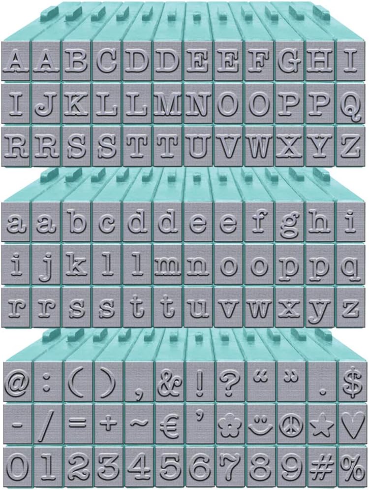 Contact USA Medium 108 Piece American Typewriter PEGZ® Bundle Rubber Stamps, 0,63 cm - Image 3