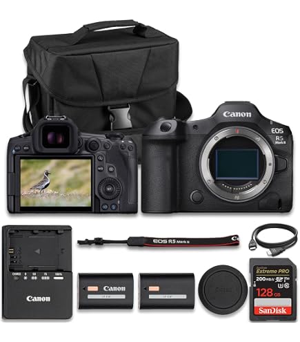 Amazon.com : Canon EOS R5 Mark II Mirrorless Camera, 45MP, Full