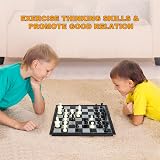 Snocyo Magnetic Folding Chess Set Board with Pieces for Kids Adults Travel view 6