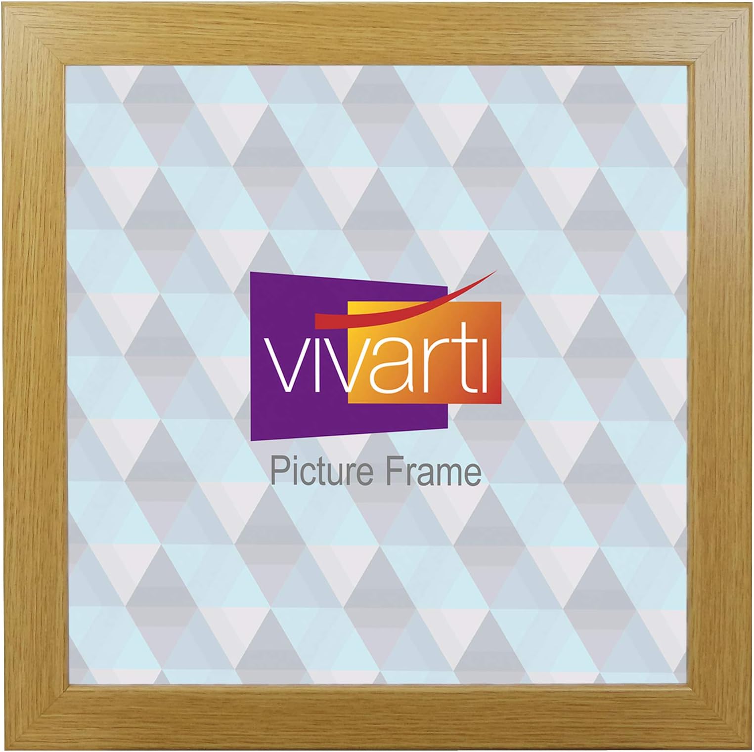 Vivarti Oak Finish Light Wood Picture Frame (30 x 30 cm) Portrait or Landscape Photo Frame with Clear Styrene Sheet & Wall Mounted Hook for Photos, Pictures, Posters, Decor, Certificate Frame