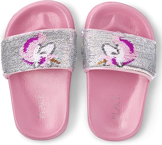 pink sequin slides