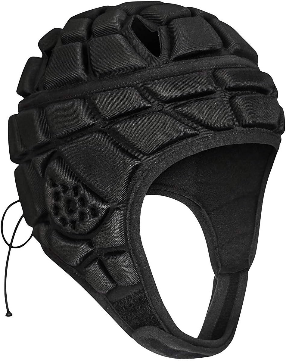 TUOY Youth Soft Shell Protective Headguard Headgear for Rugby Head Cap Flag Football Helmet Protective Gear Soccer Goalie Head Protector : Sports & Outdoors