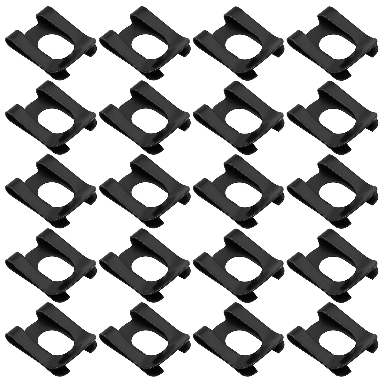 The Lord of the Tools 20Pcs Circlip SL Clip M10 Spring Stop for Bolt Shaft DK Retaining Ring Anti-Loosening Card for Cars Toys Furniture 10x22mm Black