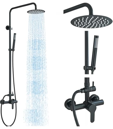 Aolemi Kit De Douche Extérieur, Système De Douche Extérieur Avec Pomme