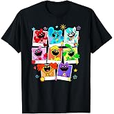 Poppy Playtime Colorful Polaroid Smiling Critters Group Shot T-Shirt