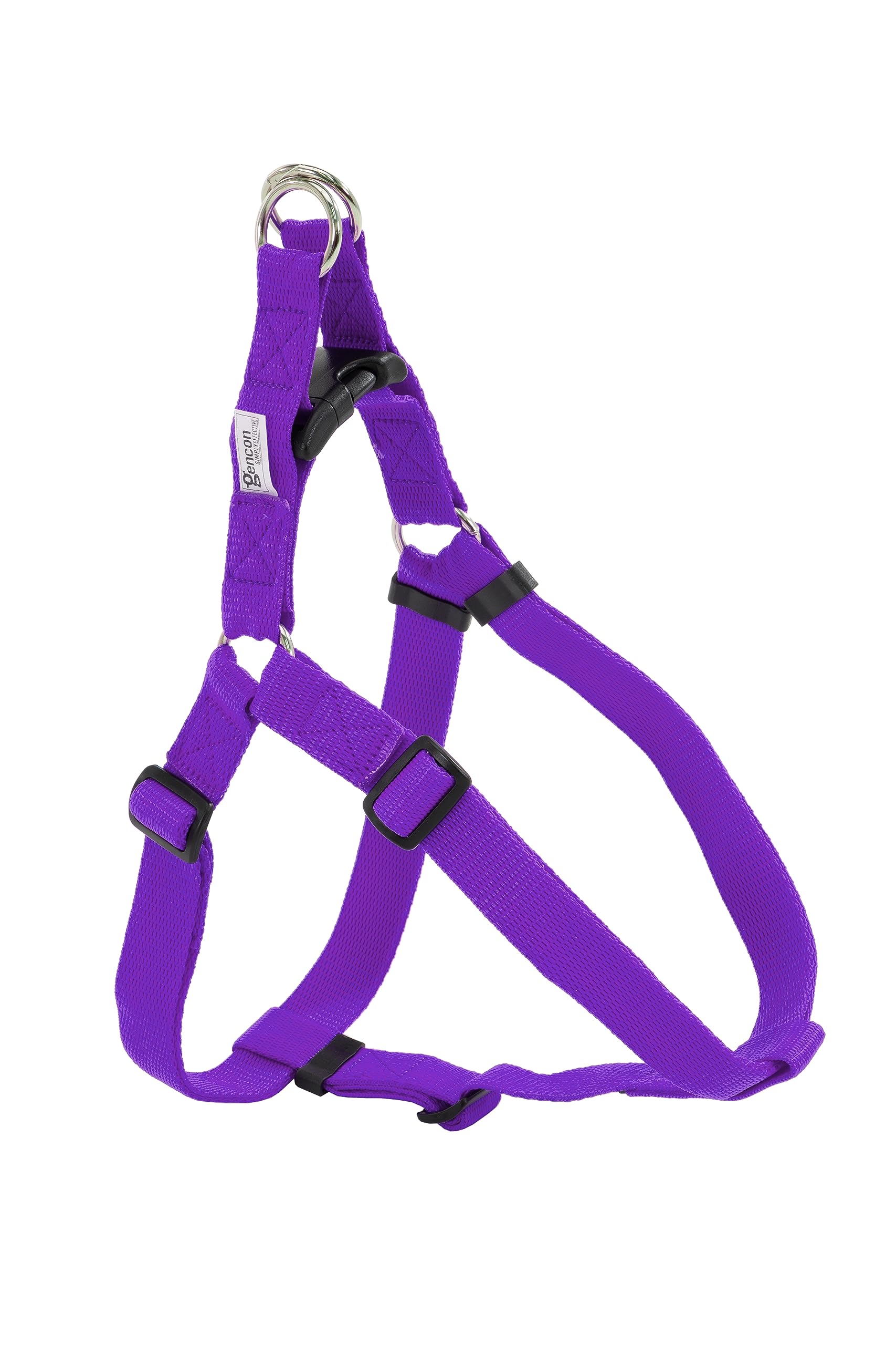 Gencon - Walk-Through Extra Large Dog Harness - Soft, Gentle & Secure - Adjustable Fit, Single Lead Attachment Practical Dog Training & Behaviour Aid - UK Made - Purple