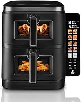 Swan 11L Twin Stack Air Fryer Cyclone Technology 2 x 5.5L Baskets