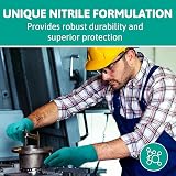 Ansell TouchNTuff 92-600 Nitrile Gloves Purple? Green Large 100 view 5