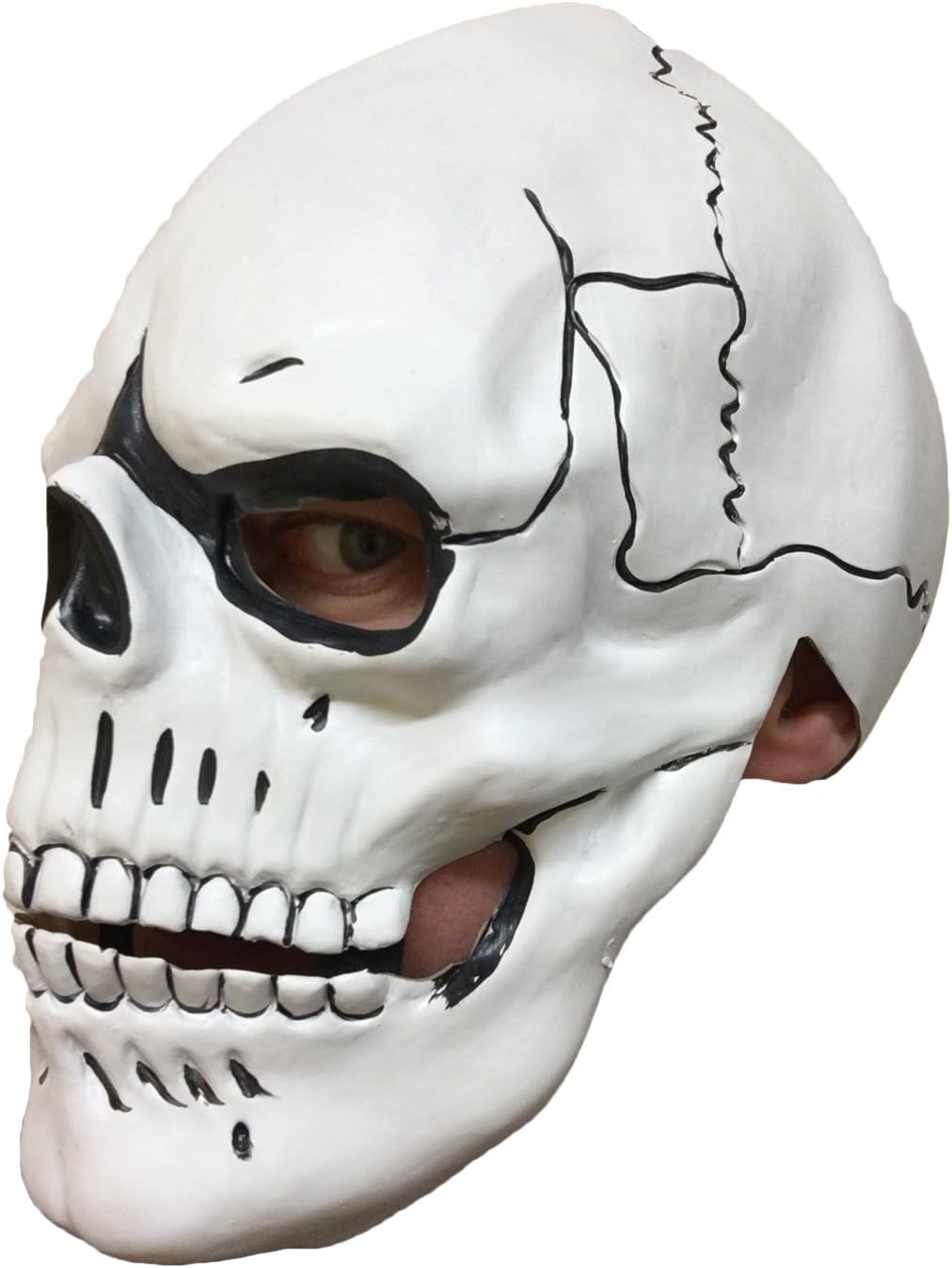 Blanco Calavera Esqueleto Máscara, Completa Látex, Día De Los Muertos, Dia De Los Muertos, Bond