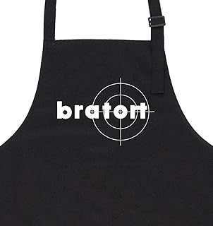 GRILLHIT X Grillschürze schwarz: Bratort - Geschenk für Männer, Freund, Papa, Mann