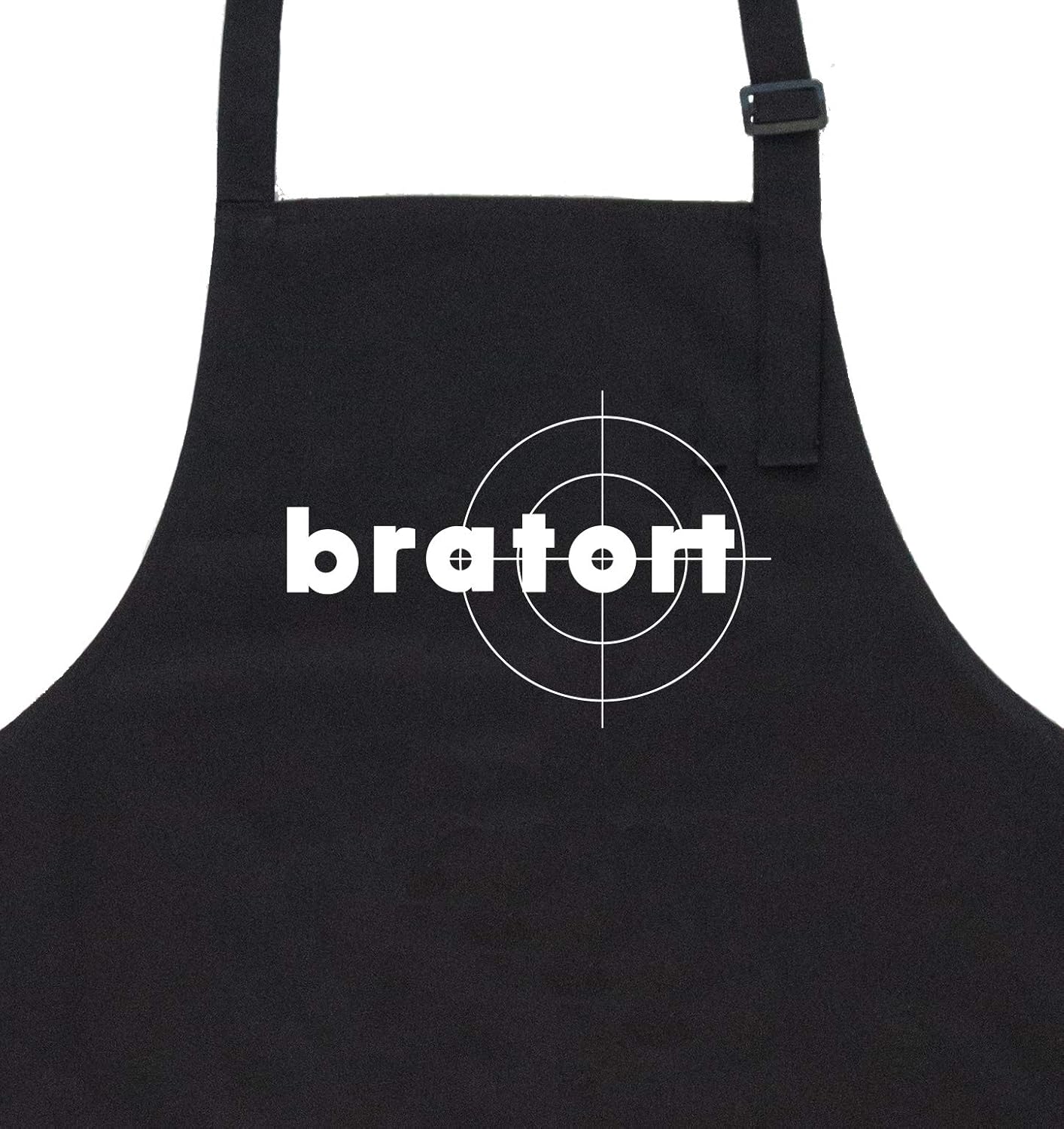 GRILLHIT X Grillschürze schwarz: Bratort - Geschenk für Männer, Freund, Papa, Mann