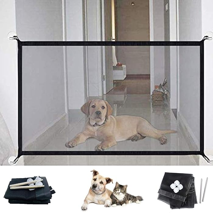 Buy ME Superb Gate for Dog and Pets Mesh Screen Indoor Net Dog Gate Portable Folding Mesh