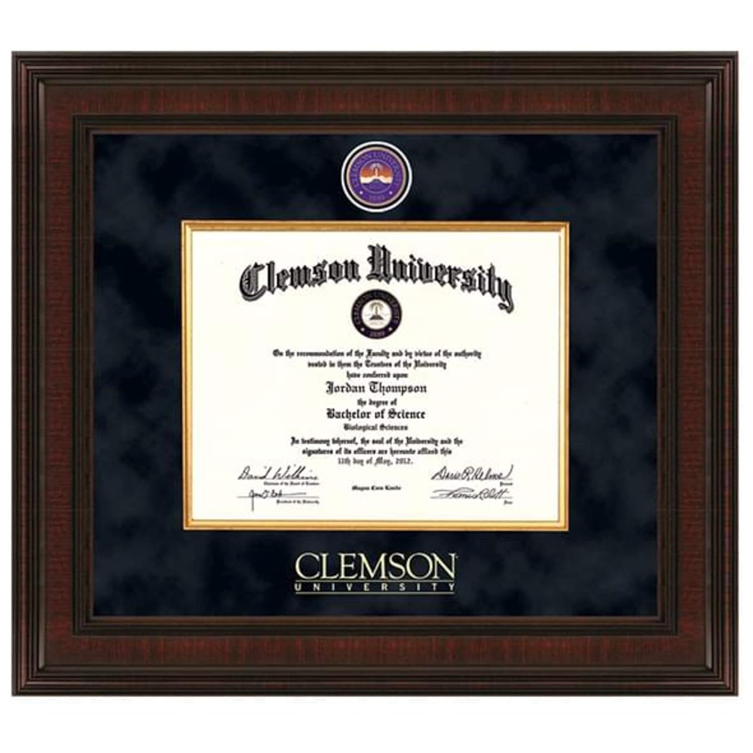 Clemson Excelsior Diploma Frame Sports & Outdoors