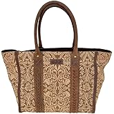 Myra Bag Western Weekender Carryall for Women - Officially Licensed Yellowstone Floral Boho Overnight Travel Tote Bag