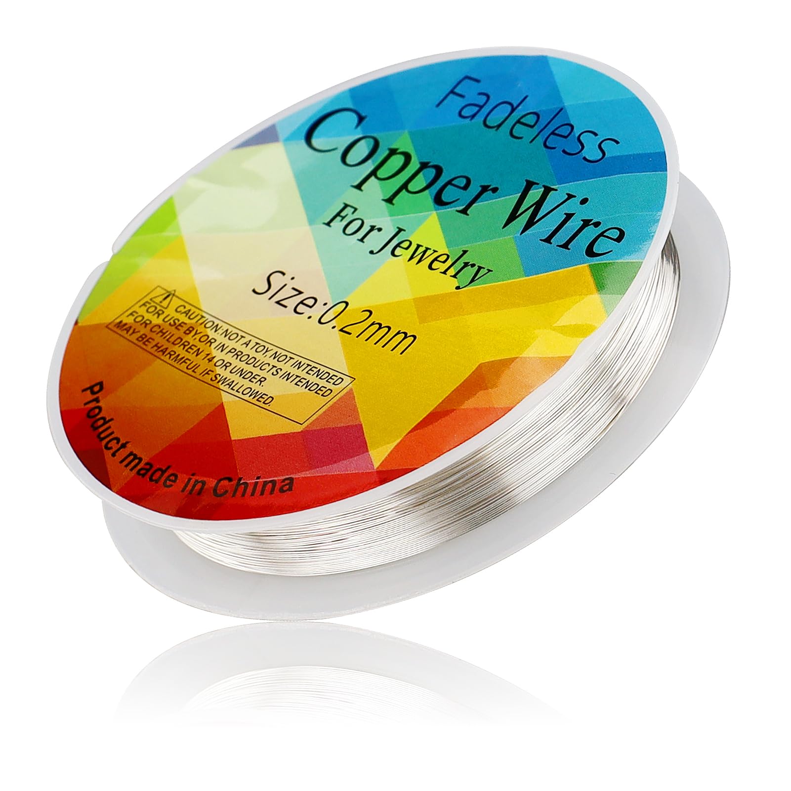 25M 0.2mm Jewellery Wire - Copper, Tarnish Resistant Beading Wire for Jewellery Making and Crafting