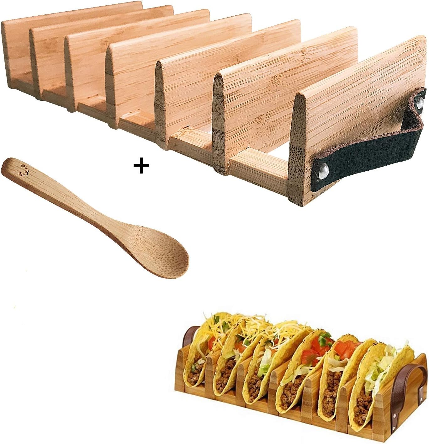 Taco Holder Stand by PJ Modern Art Wooden Taco Plates