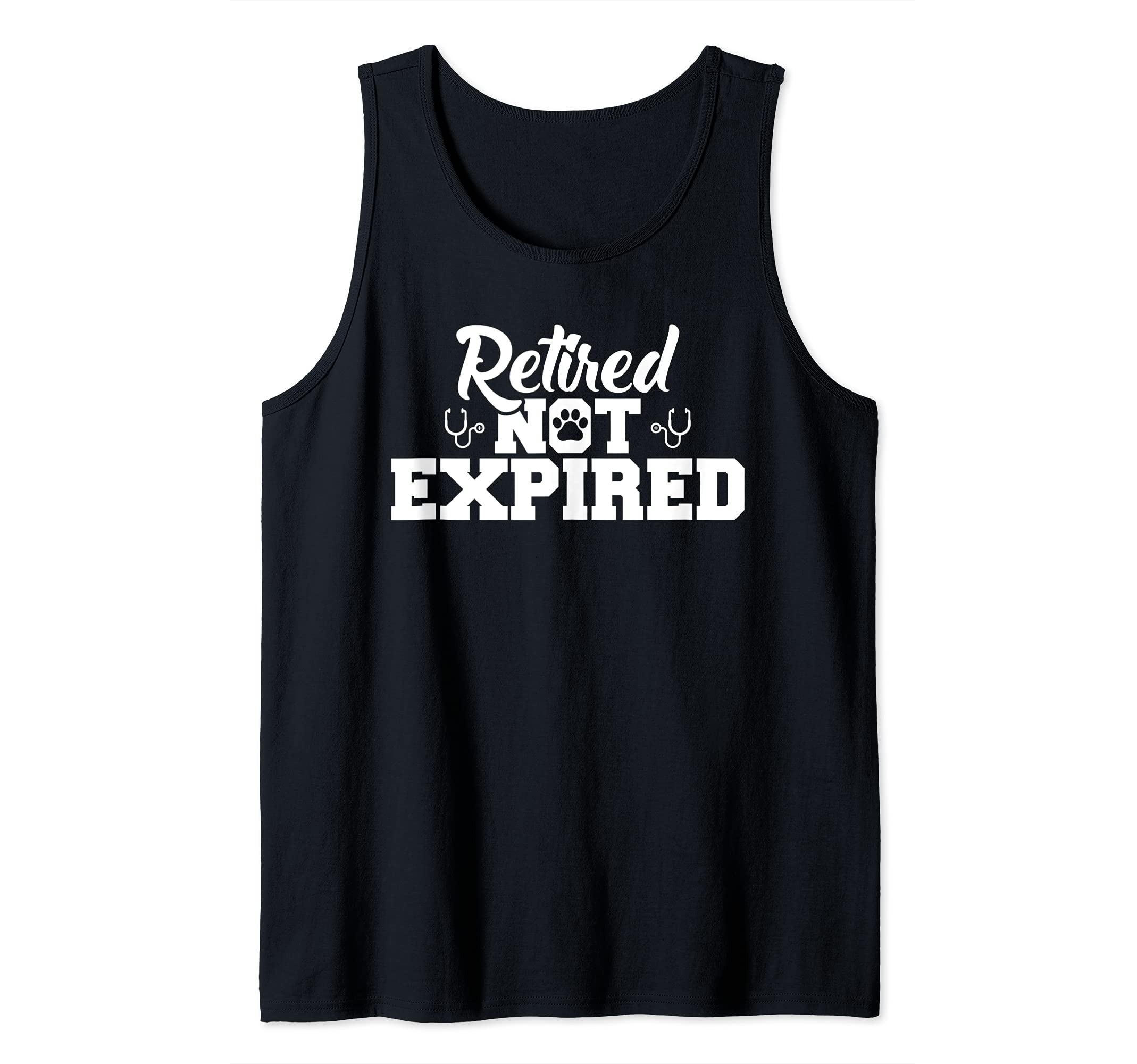 Proud Retired Veterinarian Quote Vet Retirement Tank Top