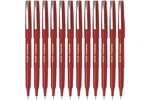 Pilot Fineliner 1.2mm Tip - Red, Pack of 12