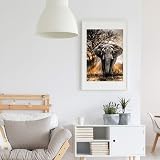 LJHOME 5D Diamond Painting Kit Full Drill Elephant Rhinestone Art Craft view 6