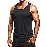 Boladeci Men's Tank Top Workout Athletic Quick Dry Lightweight Summer Beach Gym UPF 50+ Sun Protection Sleeveless Shirts
