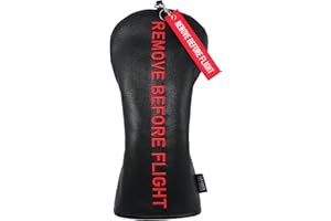 SHABIER Golf Head Cover with Remove Before Flight Design for Golf Club