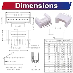 Kidisoii JST Connector Kit, HY2.0 DIP Header Jst